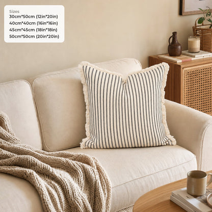 Verdelisse Striped Cushion Cover dimensions: 30cm*50cm (12in*20in), 40cm*40cm (16in*16in), 45cm*45cm (18in*18in), 50cm*50cm (20in*20in)