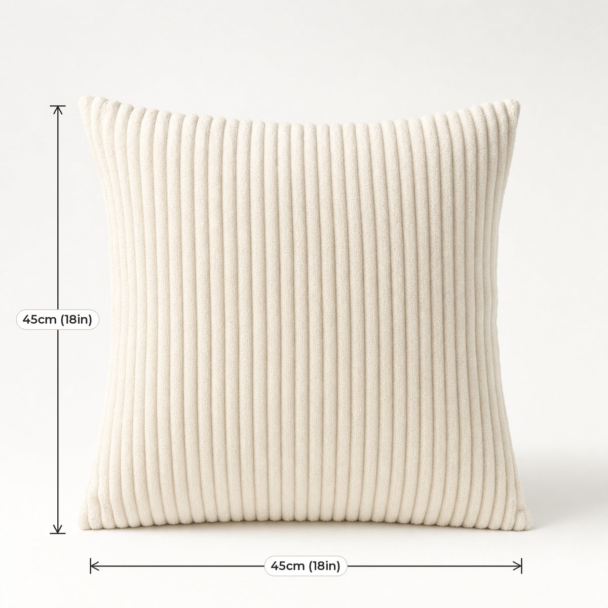 Verdelisse Corduroy Cushion Covers dimensions: 45cm*45cm (18in*18in)